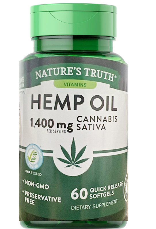Hemp Oil 1400 mg - 60 Softgels Hemp Oil 1400 mg - 60 Softgels